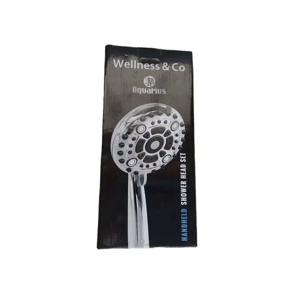 Aquaris Handheld Shower Head Set Oil Rubbed Bronze 6 Settings 2.5 GPM 5.6' Hose